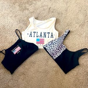 ROMWE cropped tops (3) size small